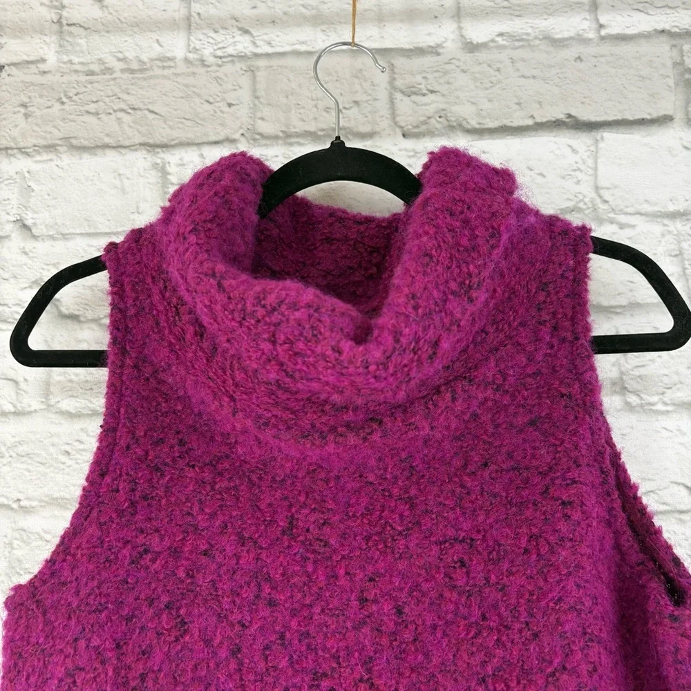 Bryn Walker Boucle Cowl Neck Wool Blend Sleeveless Sweater Small - Picture 2 of 14